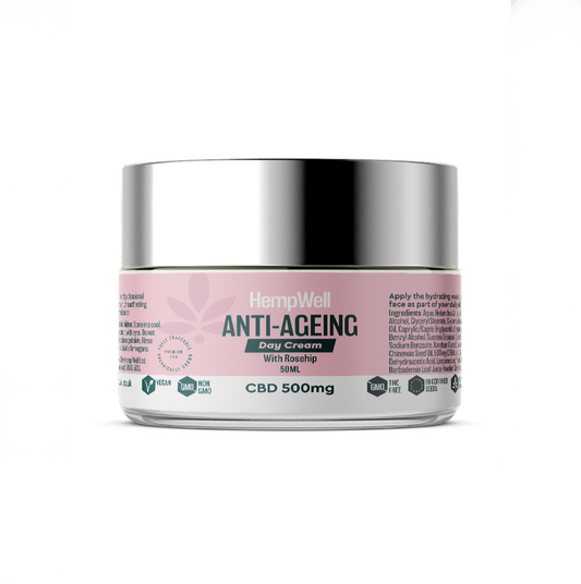 CBD ANTI AGEING FACE CREAM WITH ROSEHIP 500MG (50ML)