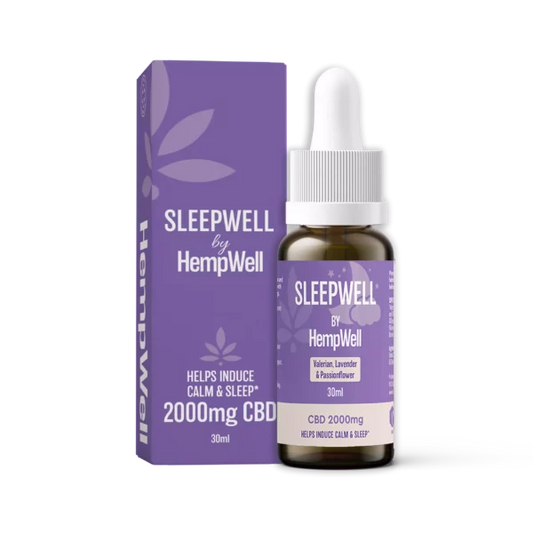 SLEEPWELL CBD OIL | 2000MG CBD | 30ML BOTTLE | WITH LAVENDER AND VALERIAN